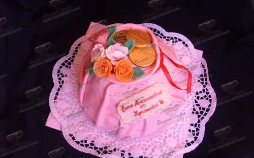 Торт Розовый мешок, Элит Торт, торты на заказ, Симферополь