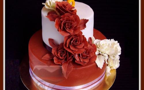 Торт Свадебный Шоколадные розы, Элит Торт, торты на заказ, Симферополь