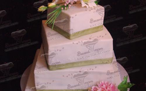 Торт Свадебный пионы, Элит Торт, торты на заказ, Симферополь