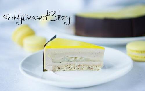 MyDessertStory, торты на заказ, Торт Mont Blanc (Груша-каштан)