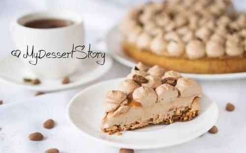 MyDessertStory, торты на заказ, Тарт Milky Way (Кофе-карамель-молочный шоколад)