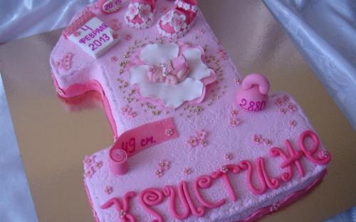 Детский торт Единичка для девочки, Торты на заказ от Анны, Симферополь