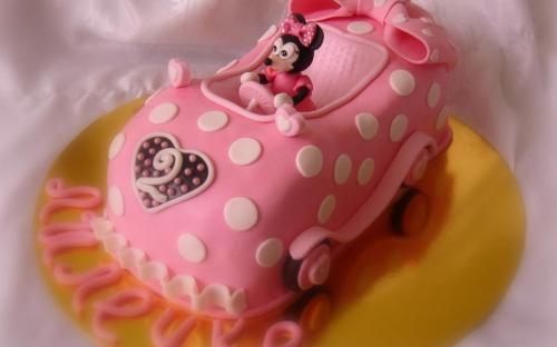 Детский торт Мини Маус в автомобиле, Торты на заказ от Анны, Симферополь