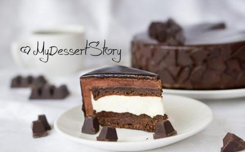 MyDessertStory, торты на заказ, Торт Тео (Шоколад-ваниль)