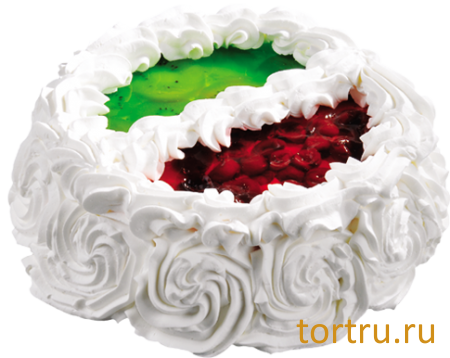 Торт "Йогуртовый киви и вишня", кондитерское производство Метрополь, Санкт-Петербург