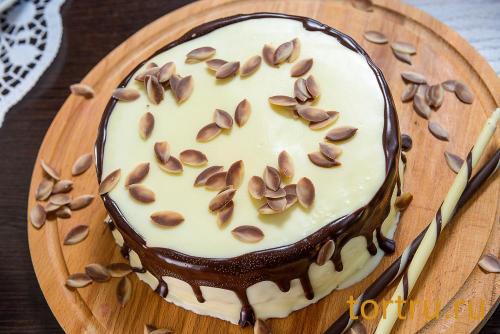 Торт "Шоколадно-банановый", кондитерская Ваниль