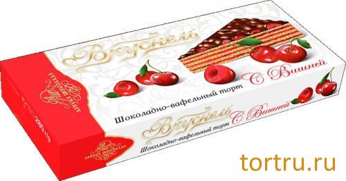 Торт Шоколадно-Вафельный "С вишней", кондитерская фабрика Азбука Шоколада, Москва