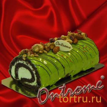 Торт "Онтроме Рулет Фисташковый", Онтроме, кафе-кондитерская, Санкт-Петербург