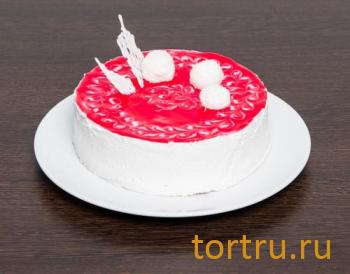 Торт "Клубничный", "Кристалл" Пенза