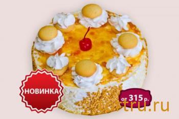 Торт "Абрикотин", кондитерская Чайка, Калуга