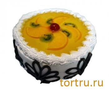 Торт "Йогуртовый с фруктами", ТВА, кондитерская фабрика, Москва