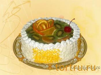 Торт "Фруктовый десерт", кондитерский цех Лакомка, Рязань
