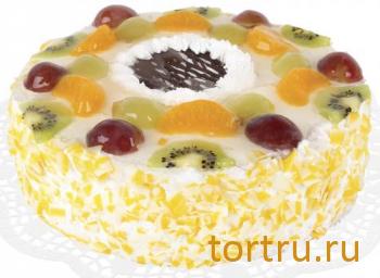 Торт "Творожно-фруктовый", кондитерская фирма Зодиак, Москва