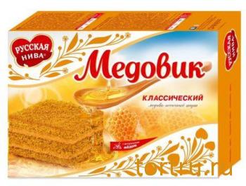 Торт "Медовик" классический, Русская Нива