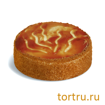 Торт "Медовый с карамелью", кондитерская фабрика Сластёна, Чебоксары