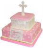 Детский торт на крещение девочки, торты на заказ Московский пекарь