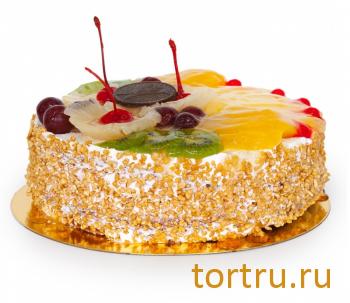 Торт "Сливки с фруктами", Московский Пекарь